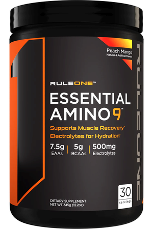 Rule 1 R1 Essential Amino 9 EAA's  Peach Mango - 30 Servings