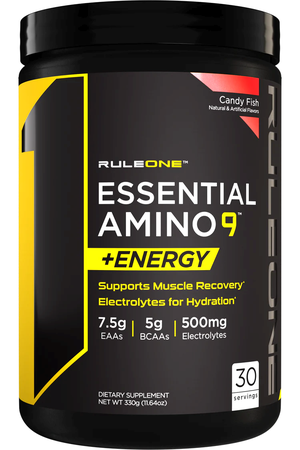 Rule1 R1 Essential Amino 9 + Energy  Candy Fish - 30 Servings