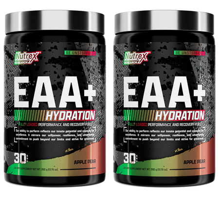 Nutrex EAA+ Hydration  Blood Orange - 2 x 30 Serving Bottles  TWINPACK