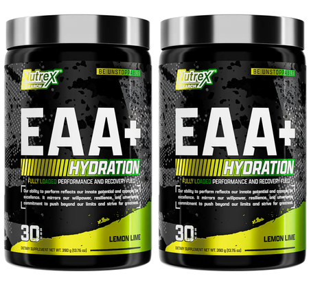 Nutrex EAA+ Hydration  Lemon Lime - 2 x 30 Serving Bottles  TWINPACK