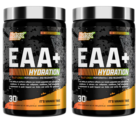 Nutrex EAA+ Hydration It's Mango Time - 2 x 30 Serving Bottles TWINPACK