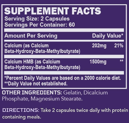 EAS HMB 1500  - 120 Capsules