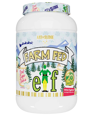 Axe & Sledge Farm Fed Protein  Grass-Fed Whey Protein Isolate - ELF Iced Sugar Cookie - 30 Servings