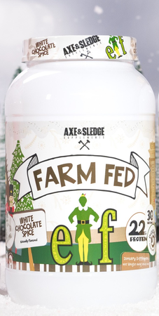 Axe & Sledge Farm Fed Protein  Grass-Fed Whey Protein Isolate - ELF White Choc - 30 Servings