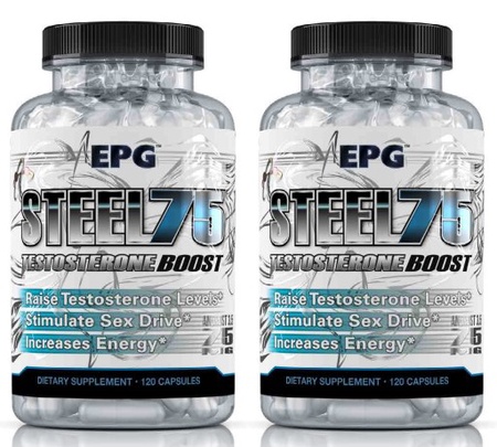 EPG Steel 75 Boost Test Booster TWINPACK - 2 x 120 Cap Btls