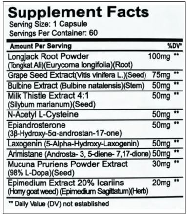EPG Arimestage PCT 50  - 60 Capsules