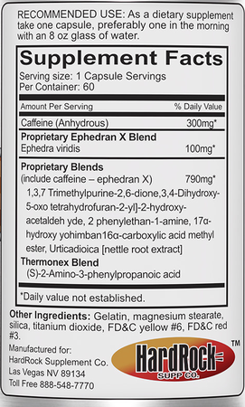 HardRock EPH 100  - 60 Capsules