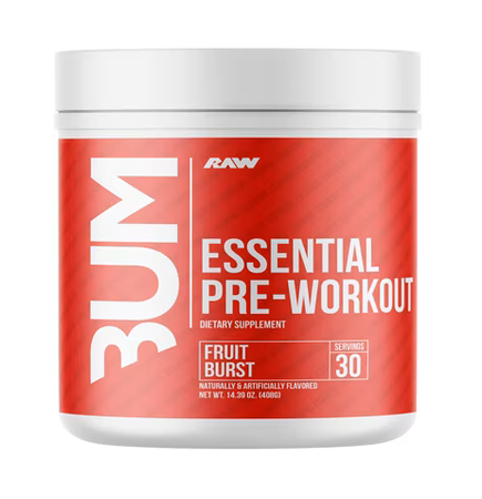 RAW CBUM Essential Pre-Workout Fruit Burst - 30 Servings