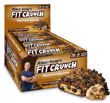 Fit Crunch Bars Chocolate Chip Cookie Dough - 12 Bars