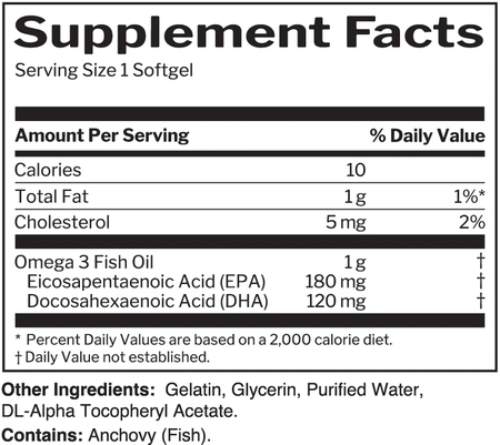 Rule 1 Fish Oil - 100 Softgels