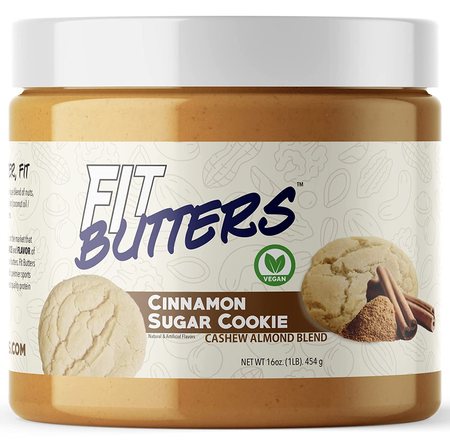 Fit Butters Cinnamon Sugar Cookie (Vegan) Cashew/Almond Butter - 1 Lb