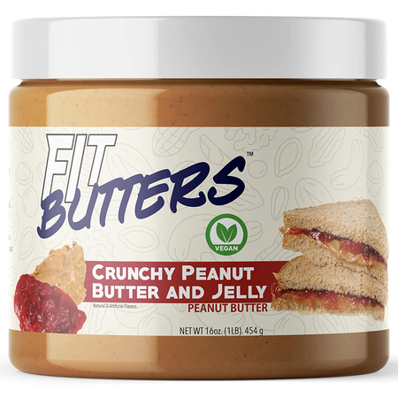 Fit Butters Crunchy Peanut Butter & Jelly Peanut Butter - 1 Lb