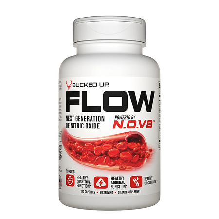 Bucked Up FLOW | The Next Generation of Nitric Oxide  - 60 Servings (120 Capsules)