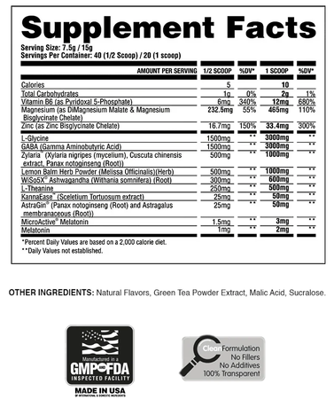 Apollon Nutrition From Dusk Till Dawn - Sleep & Recovery  Mixed Berry Tea - 40/20 Servings *New Formula