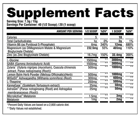 Apollon Nutrition From Dusk Till Dawn - Sleep & Recovery  Mixed Berry Tea - 40/20 Servings *New Formula