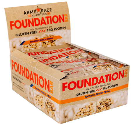 Arms Race Nutrition Foundation Protein Bar Frosted Crunch Cereal - 12 Bars