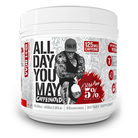 5% Nutrition All Day You May Caffeinated Fruit Punch - 30 Servings