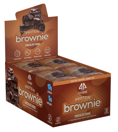Prime Bites Protein Brownie Chocolate Fudge - 12 Pack