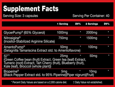 Killer Labz Full Blood - 120 Capsules (40 Servings)