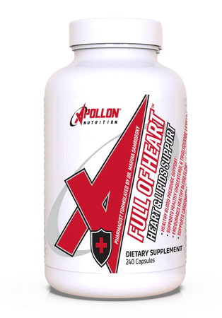 Apollon Nutrition Full of Heart - Premium Cardiovascular Support - 240 Capsules