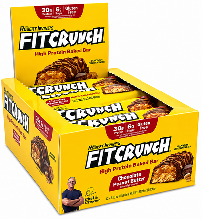Fit Crunch Full Size Protein Bars  Chocolate Peanut Butter (formerly Peanut Butter) - 12 Bars