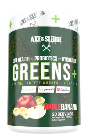 Axe & Sledge Greens+  Apple Banana - 30 Servings