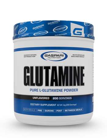 Gaspari Nutrition Glutamine Pure L-Glutamine Powder Unflavored - 1000 Grams (200 Servings)