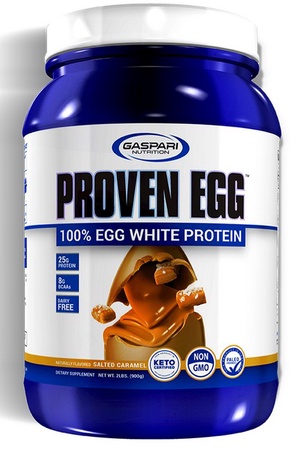 Gaspari Nutrition Proven EGG 100% Egg White Protein Salted Caramel - 2 Lb
