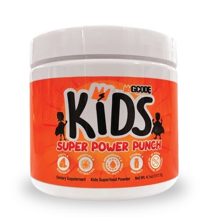 GCode Nutrition KIDS: Superfood Powder (Super Power Punch) - 30 Servings