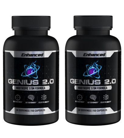 Enhanced Labs Genius 2.0 - 300 Capsules (2 x 150 Cap Btls)  TWINPACK