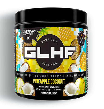 Gaspari Nutrition GLHF X  Energy-Focus-Hydration   Pineapple Coconut - 30 Servings
