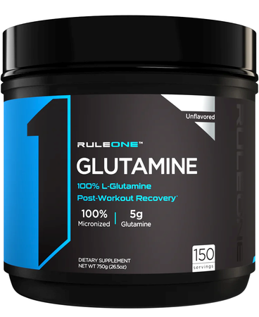 Rule 1 R1 Glutamine - 750 Grams (150 Servings)