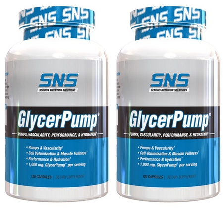 SNS Serious Nutrition Solutions GlycerPump - 240 Cap (2 x 120 Cap Btls)  TWINPACK