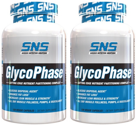 SNS Serious Nutrition Solutions Glycophase - 2 x 120 Cap Btls  TWINPACK