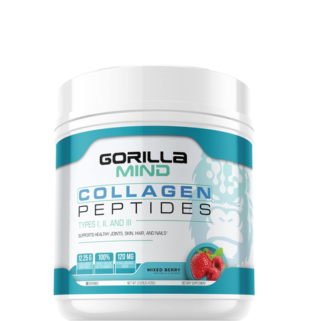 Gorilla Mind Collagen Peptides  Mixed Berry - 30 Servings