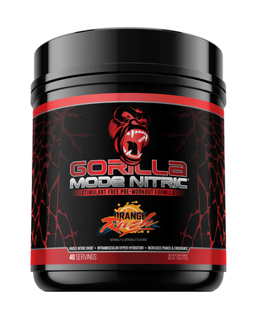 Gorilla Mode Nitric  Pre-Workout Orange Rush - 40 Servings