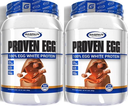 Gaspari Nutrition EGG 100% Egg White Protein Salted Caramel - 4 Lb (2 x 2 Lb) TWINPACK