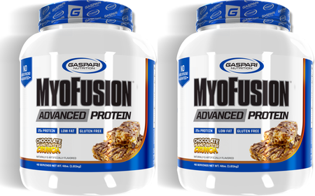 Gaspari Nutrition MyoFusion Advanced Protein Chocolate Peanut Butter Crunch - 8 Lb (2 x 4 Lb Btls)   TWINPACK  *Expiration date 6/26