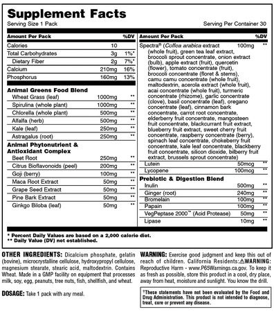 Animal Greens - 30 Packs