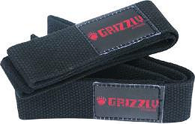 Grizzly Fitness Lifting Straps - Black - Pair