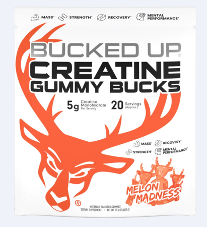 Bucked Up Creatine Gummy Bucks Creatine Gummies  Melon Madness  - 20 Servings