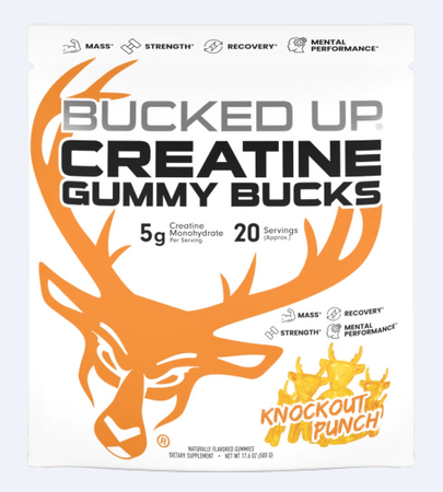 Bucked Up Creatine Gummy Bucks Creatine Gummies  Knockout Punch  - 20 Servings