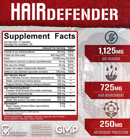 5% Nutrition Hair Defender - 120 Capsules