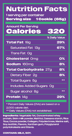 Hangryboy Protein Cookie  Chocolate Malted Milk Protein - 12 Pack