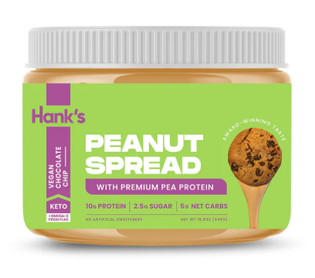 Hank’s Protein Plus Peanut Spread  Vegan Chocolate Chip - 15.5 oz