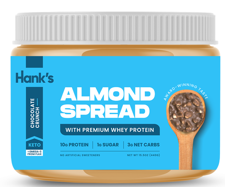 Hank's Protein Plus Almond Butter Protein Spread  Chocolate Crunch - 15.5 oz