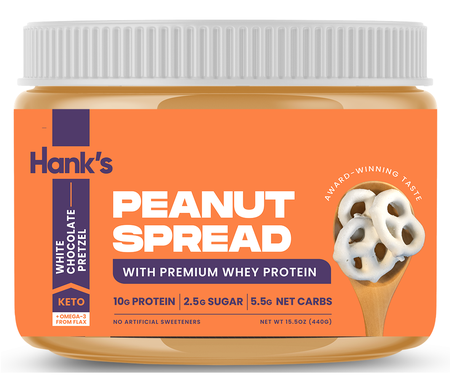 Hank’s Protein Plus Peanut Spread White Chocolate Pretzel - 15.5 oz
