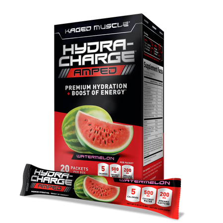 Kaged Muscle Hydra-Charge Amped  Watermelon - 20 Packs