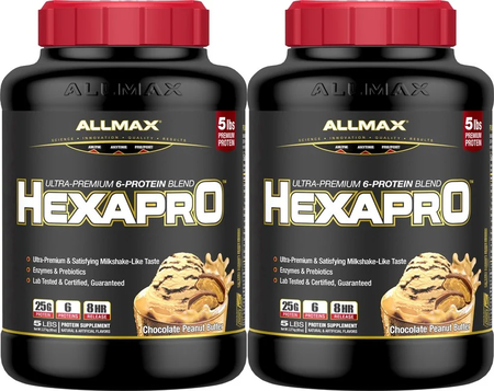 AllMax Nutrition Hexapro Chocolate Peanut Butter - 10 Lb (2 x 5 Lb Btls)  TWINPACK