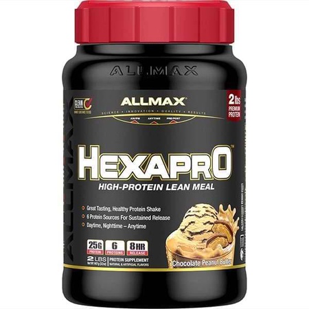 AllMax Nutrition Hexapro Chocolate Peanut Butter - 2 Lb